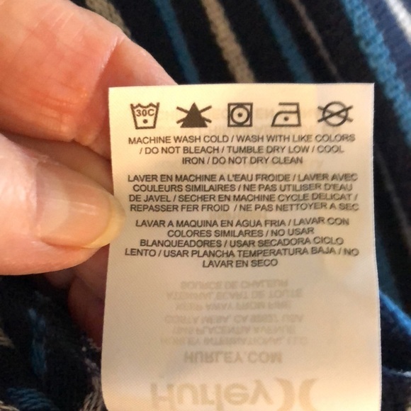 Men’s Hurley Navy NWT El Serape Crew Long Sleeve Sweat Shirt Size Large - Picture 10 of 11